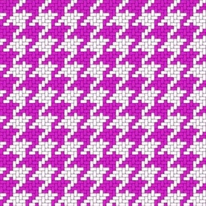 Small Light Purple and White Houndstooth Plaid