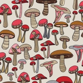 Doodle Mushrooms