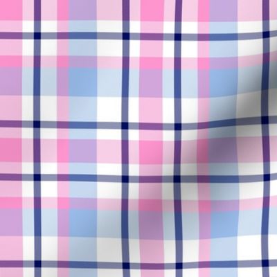 Pink and Blues Plaid