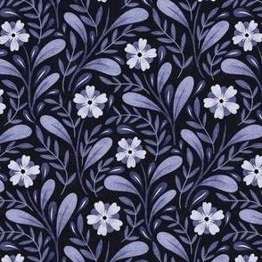 Monochrome Scandi Floral | Very Peri