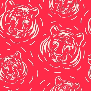 tigers Large Red