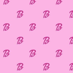 Pink Letter B