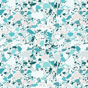 Terrazzo Aqua and Green / Small