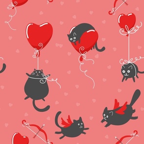 Valentine's day cats