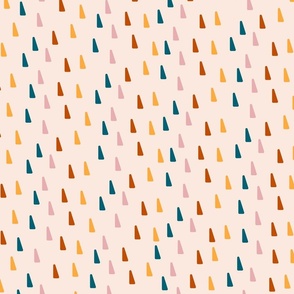 Raindrops colorful cream Wallpaper