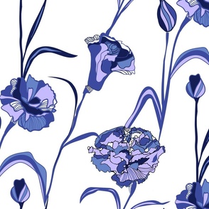 Mod Carnations_ Periwinkle_Large