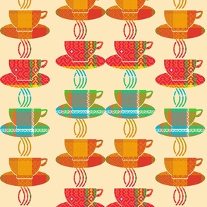 Coffee Cups Made in Tartan   Medium