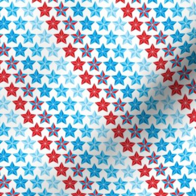 Stars in stripes red white and blue