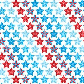 Stars in stripes red white and blue