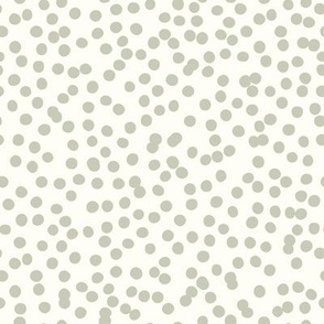 dots - mint on cream MEDIUM scale 