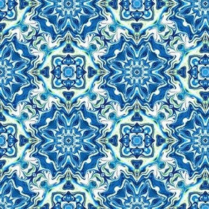 Blue Swirl Mosaic