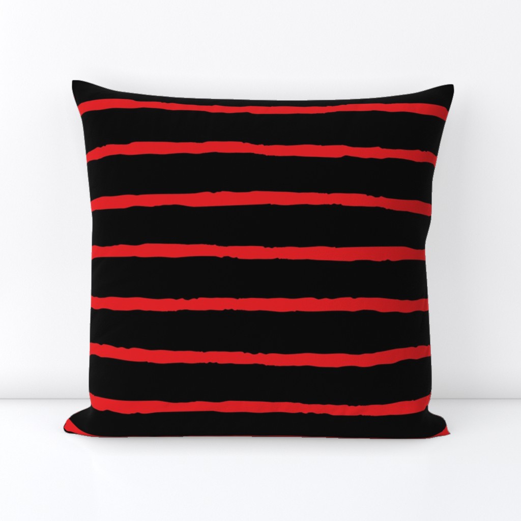 black and red narrow stripes large scale