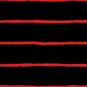 black and red wide stripes large scale