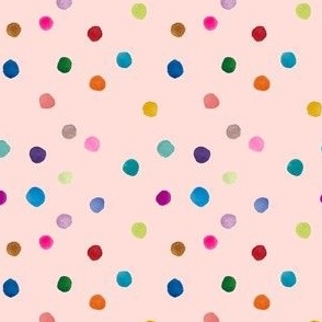 Happy Little Spots // Light Peachy Pink