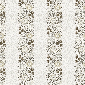 Floral Stripe Natural French Country