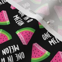 one in a melon - summer - toss - black - LAD22