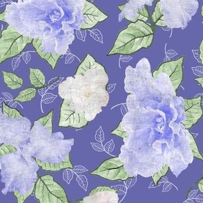Flower Play Shades of Periwinkle