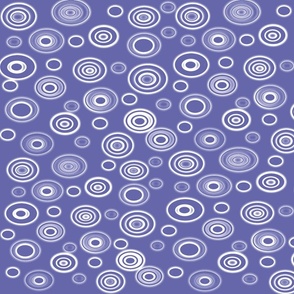 1*21*  PERIWINKLE CIRCLES AND DOTS