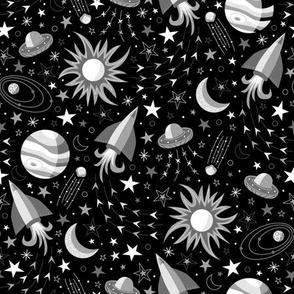 Space Voyage (Silver and Black)