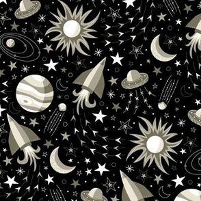 Space Voyage (Black & Gold)