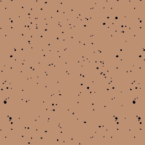 speckles - black on clay 