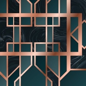 dark teal,  white ,pink,marble, geomtreric ,modern ,gold ,pattern,art deco modern ,vintage,retro,retro modern,abstract geometry pattern,nonfigurative art,golden,classy,decorative,wall paper,fabric,furniture,timeless,classic,chic,marble,stone,beautiful,dig