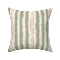 Sage and Pink Stripe 75%