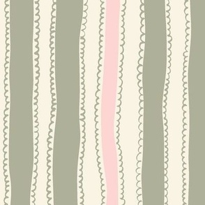 Sage and Pink Stripe 75%