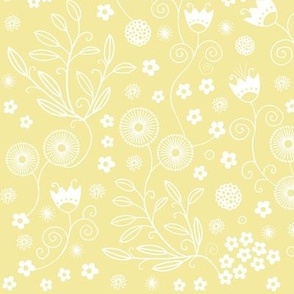 Flowery stuff on yellow