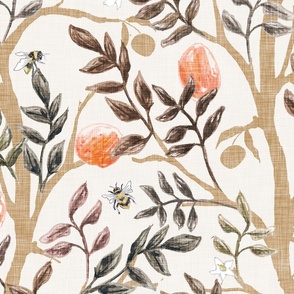 Orange Grove (cream/brown) JUMBO