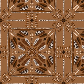 Tan and brown tiles 