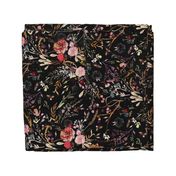 Fall Fable Floral (black) JUMBO