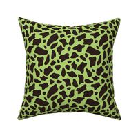 Lime Green Cow Print