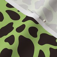 Lime Green Cow Print