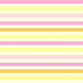 stripes fabric - ice cream van coordinate fabric - yellow