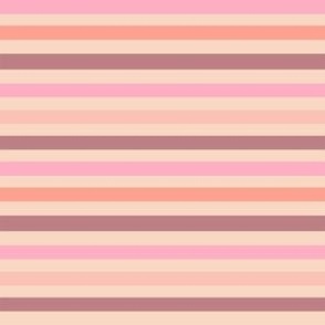 mini stripes fabric - ice cream van coordinate fabric - muted
