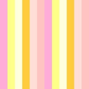 2/3" retro ice cream stripes - coordinate fabric, retro vertical stripes - pink