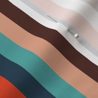 2/3" retro ice cream stripes - coordinate fabric, retro vertical stripes - blue