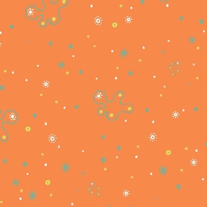 Floating Dots Tangerine