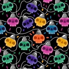 Cute Skull Christmas Lights small scale