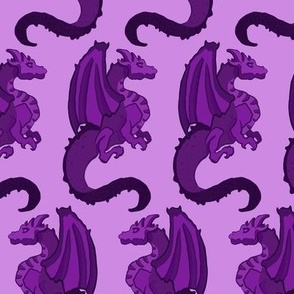 Purple Dragons on Purple