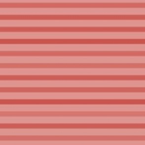 Poppy Red faded stripes -coordinate