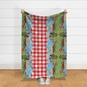 Double Border Red Riding Hood Large Check 