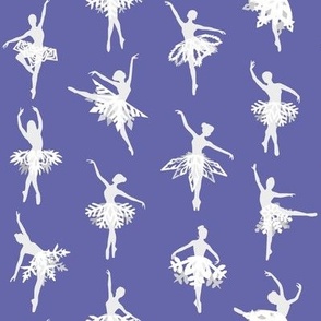 Snowflake Ballerinas--Periwinkle