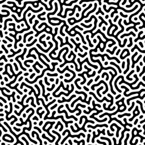 Organic turing pattern black white