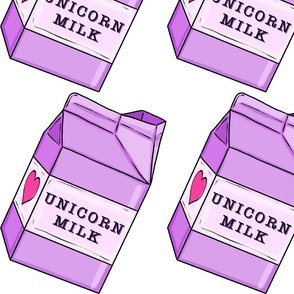 Unicorn milk jug container kawaii pastel