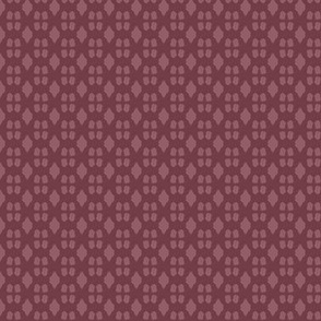 Small Monochromatic Geo Pattern - Burgundy