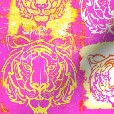 Ticky Tacky Tiger PopArt Pink Lemon