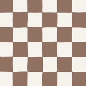 jumbo // Organic Checker Milk Chocolate Brown