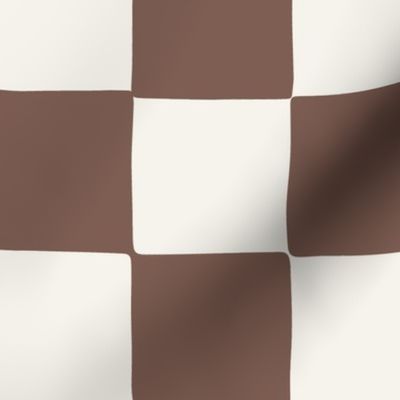 jumbo // Organic Checker Dark Chocolate Brown